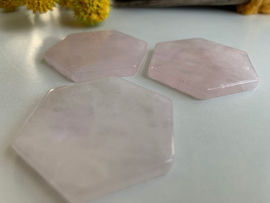 Rose Quartz Hexagons