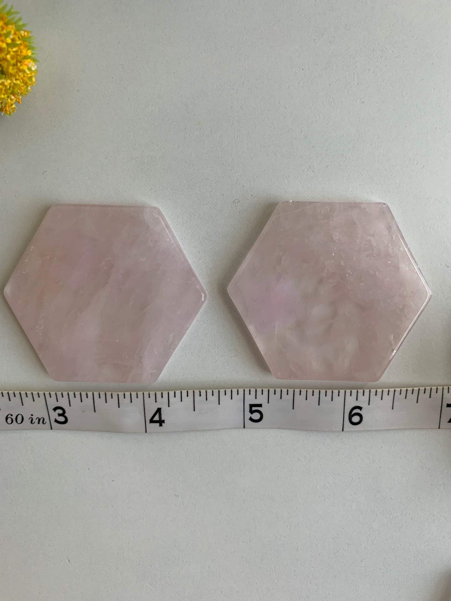 Rose Quartz Hexagons