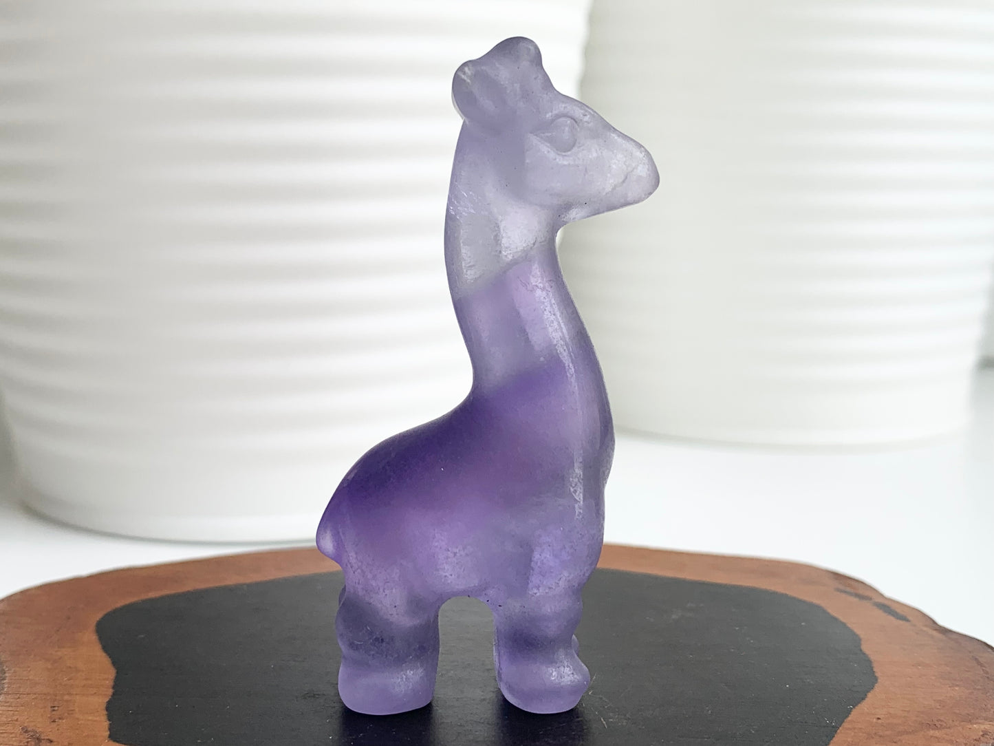 Giraffe Carving, Fluorite