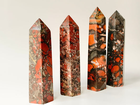 Red Point Jasper Tower, 2.4-2.5 oz