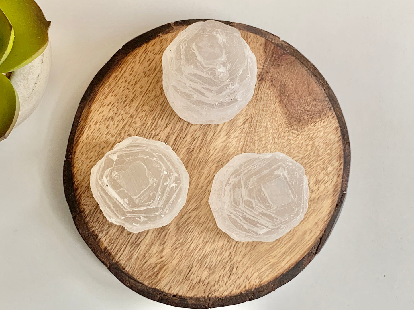 Satin Spar (Selenite) Towers 2”, 4”, 6”, or 8”