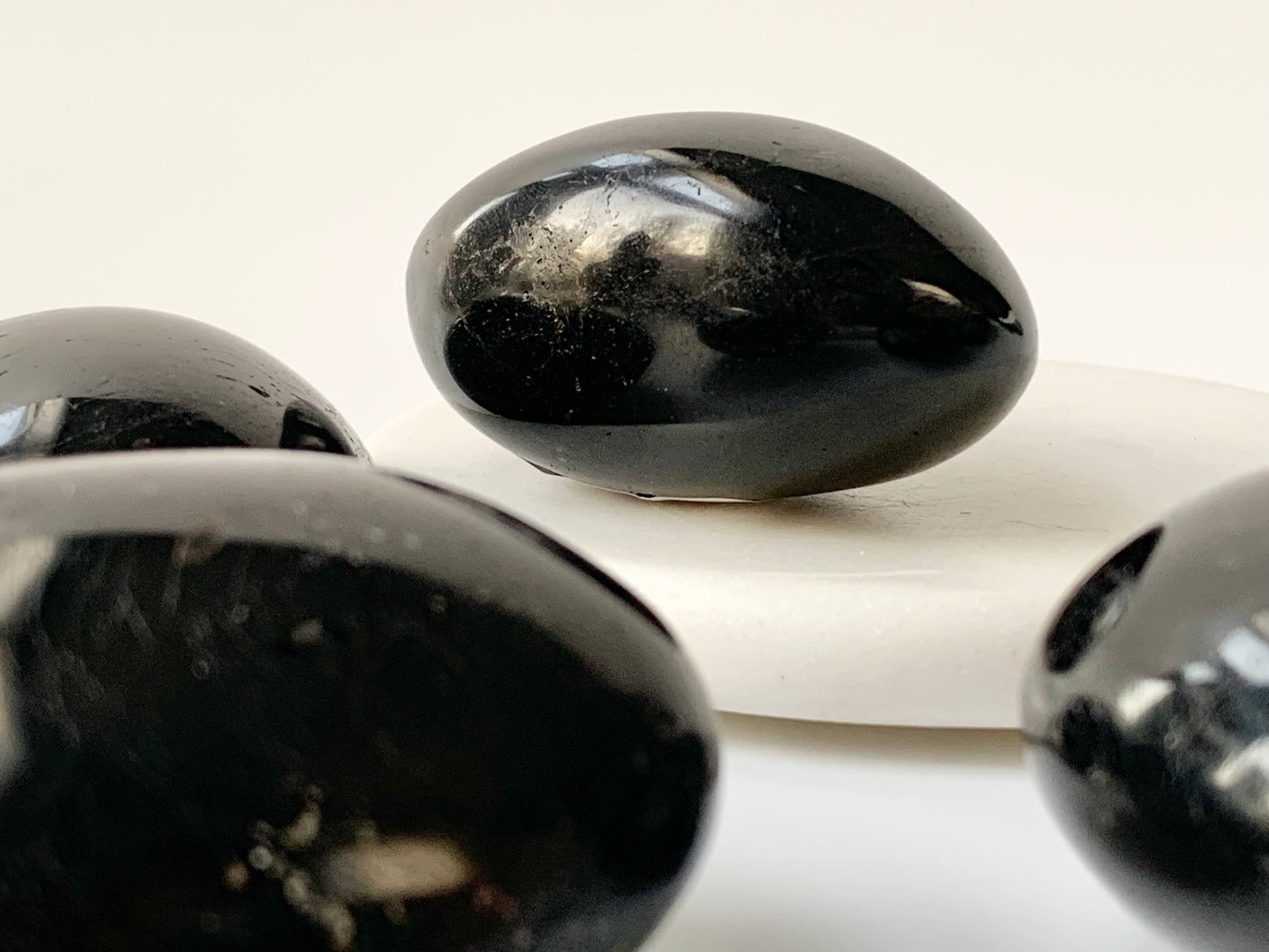 Black Tourmaline Palm stone, medium