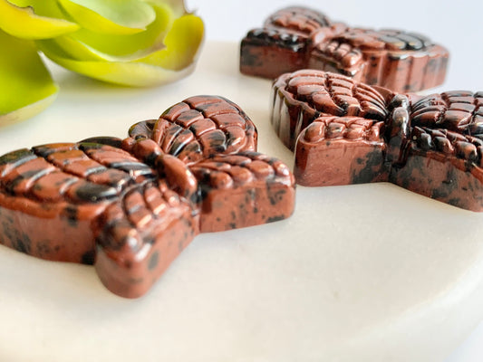 Small Butterfly Carving, Mahogany Obsidian