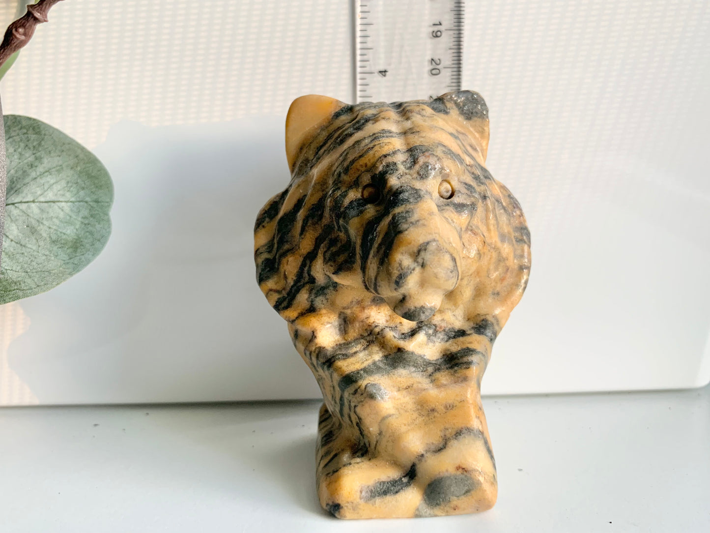 Jasper Tiger Head, Lion Head pillar carving