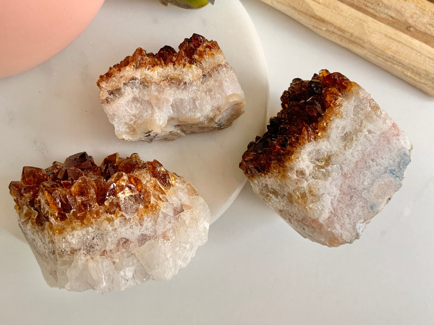 Small Citrine Clusters
