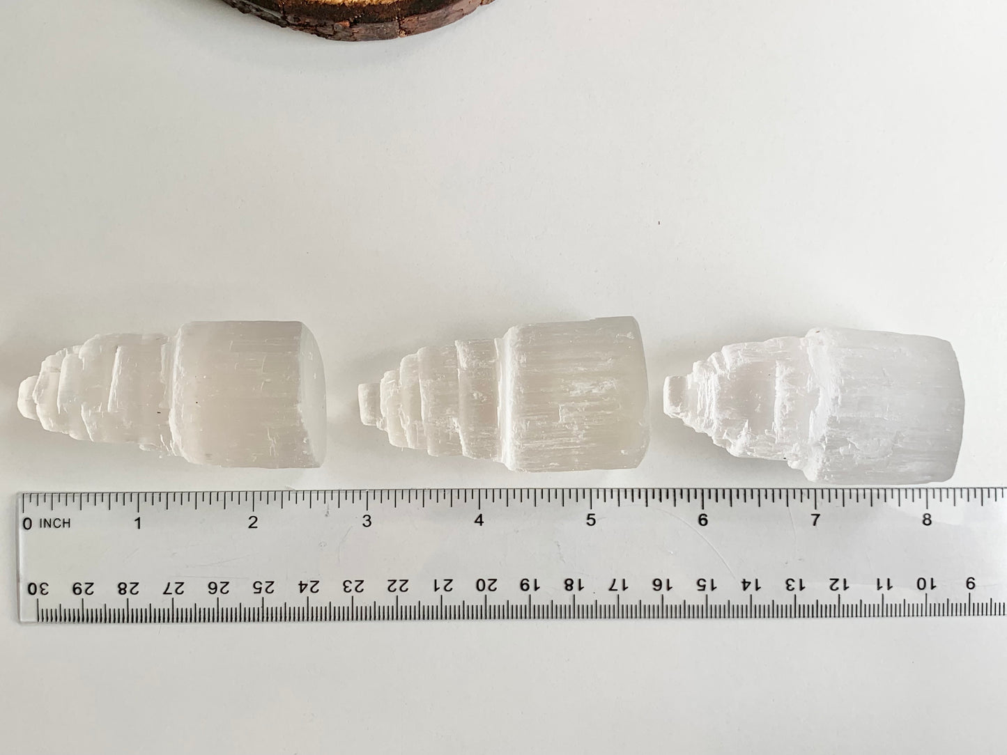 Satin Spar (Selenite) Towers 2”, 4”, 6”, or 8”