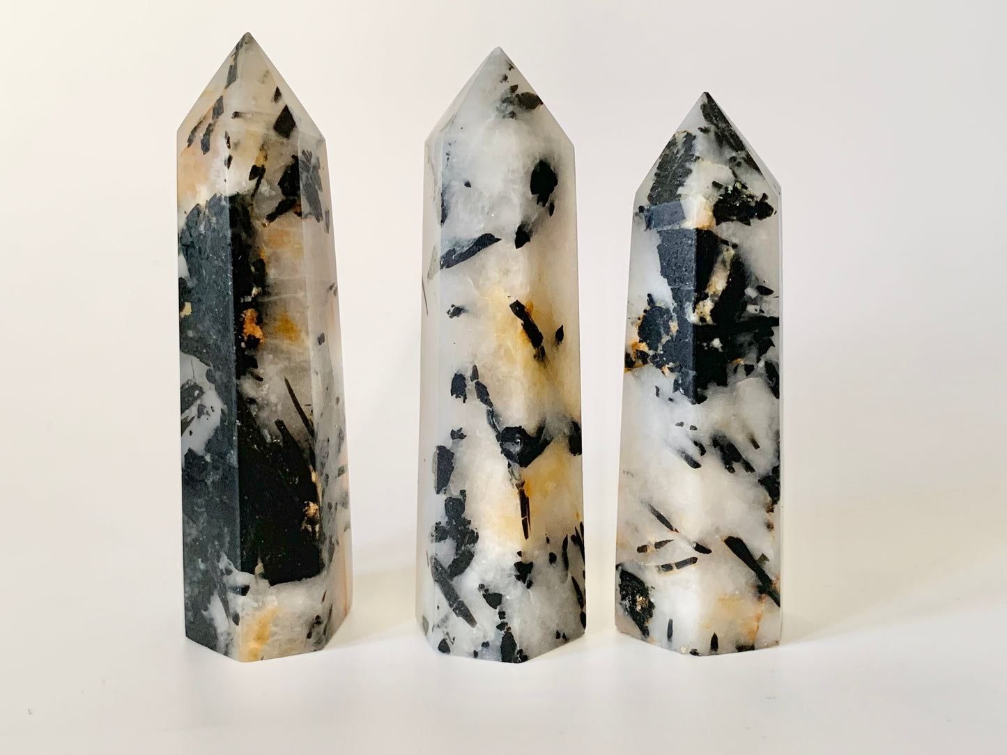 Tourmaline in White Quartz Tower