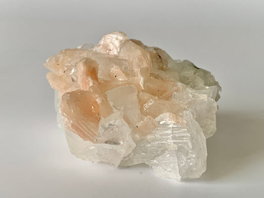 Peach Stilbite, raw