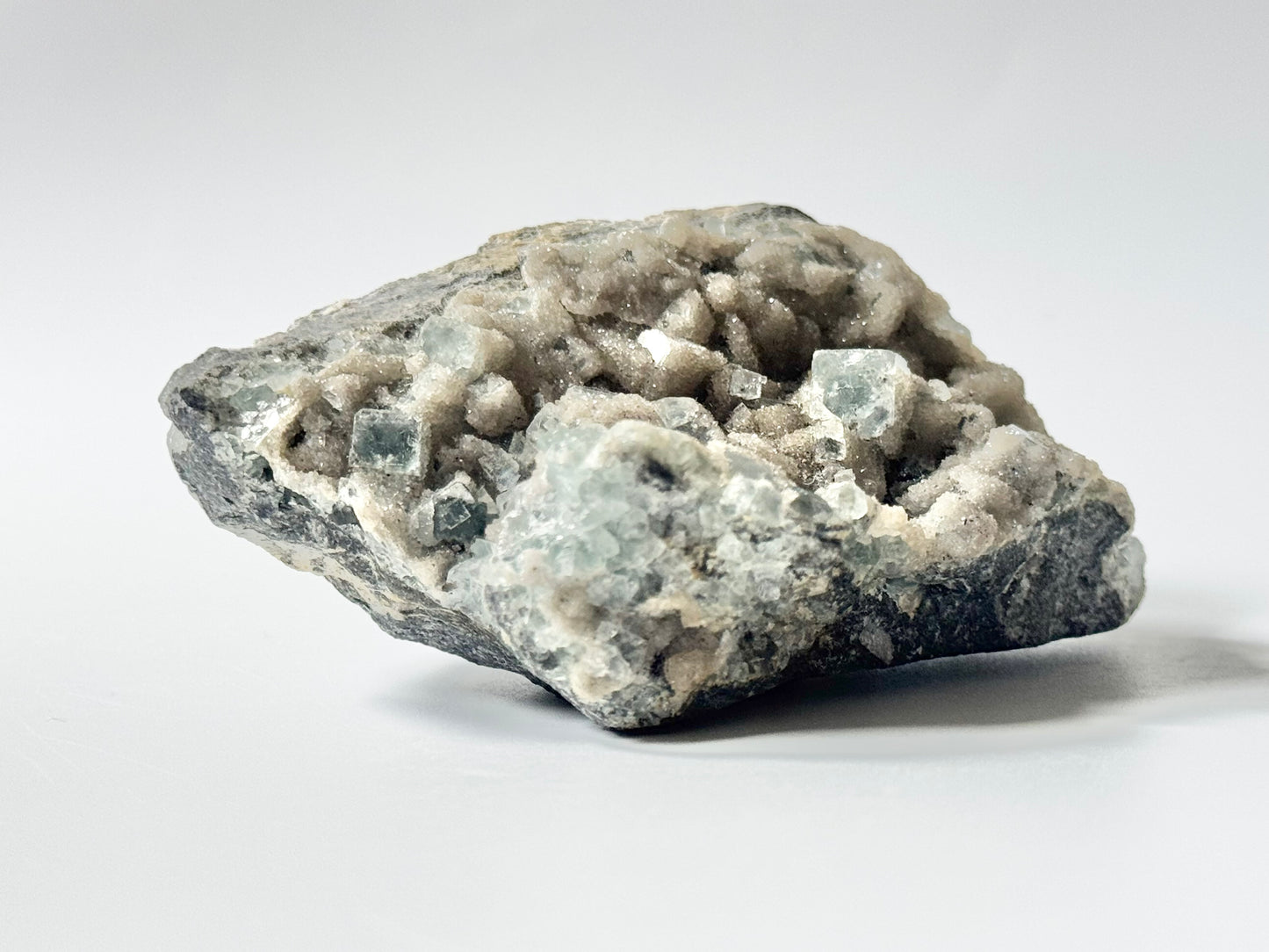 Blue fluorite, Raw