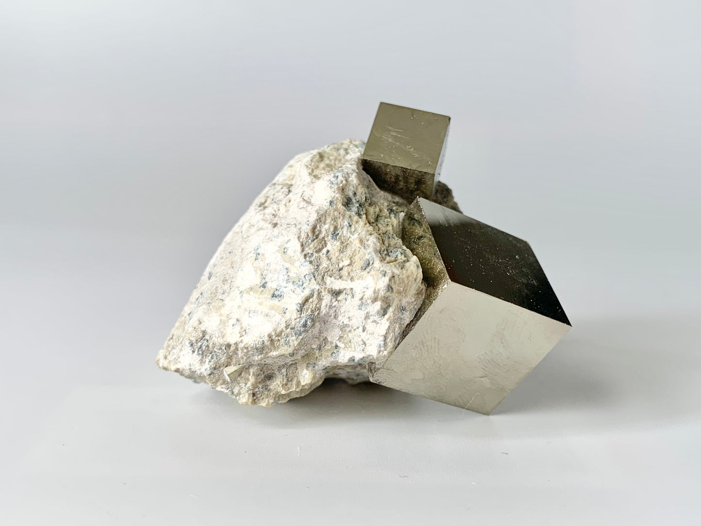 Pyrite Cube in Matrix