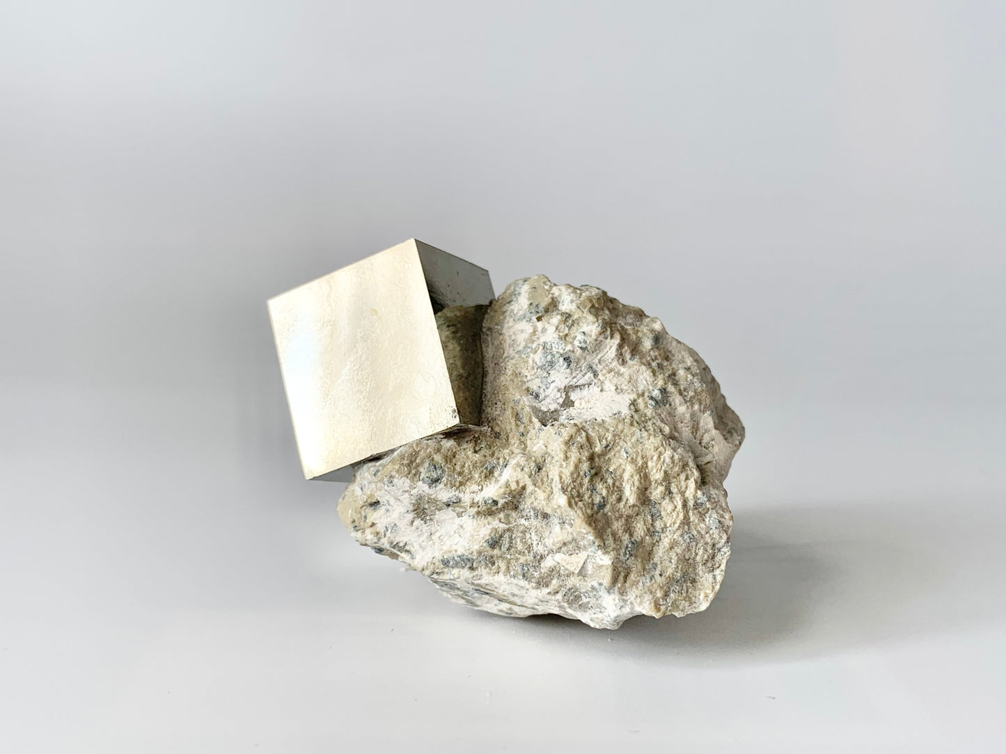 Pyrite Cube in Matrix