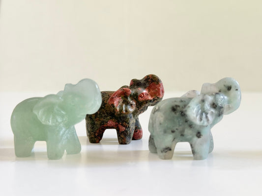 Elephant Carving, Medium