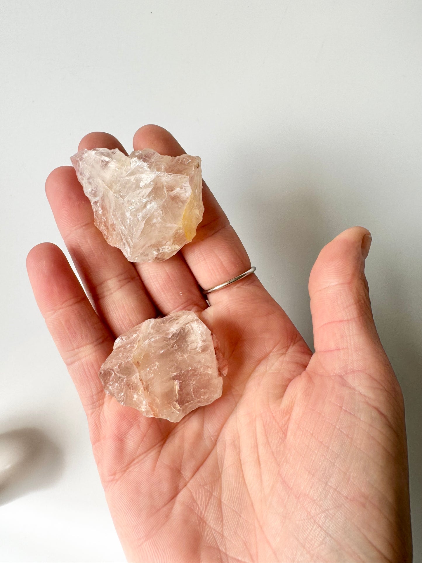 Fire Quartz, hematoid quartz, raw tumble