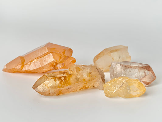 Tangerine Quartz pieces