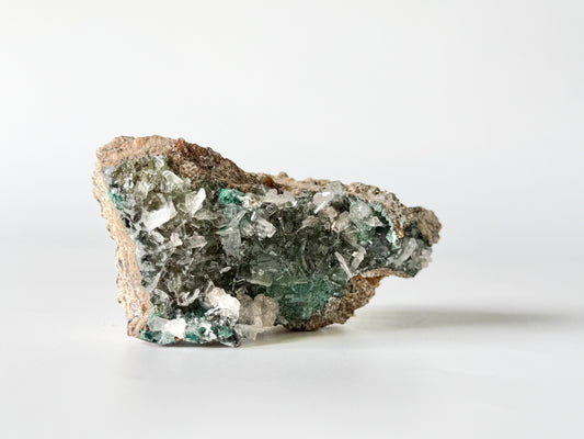 Quartz with beautiful Green Apophyllite
