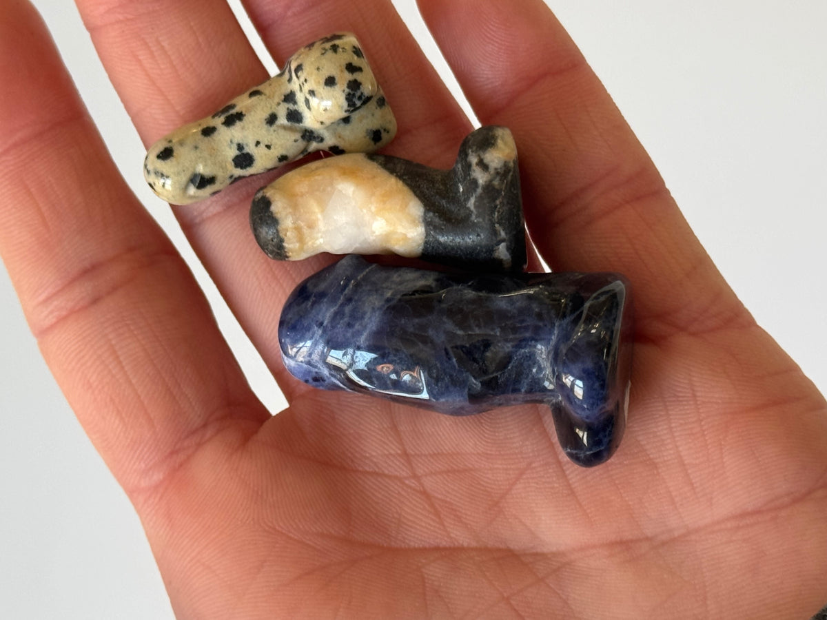 Mini Phallus Carving – Male Form Stone & Crystal Figurine