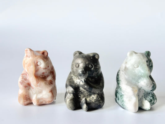 Sitting Bear Mini Carving