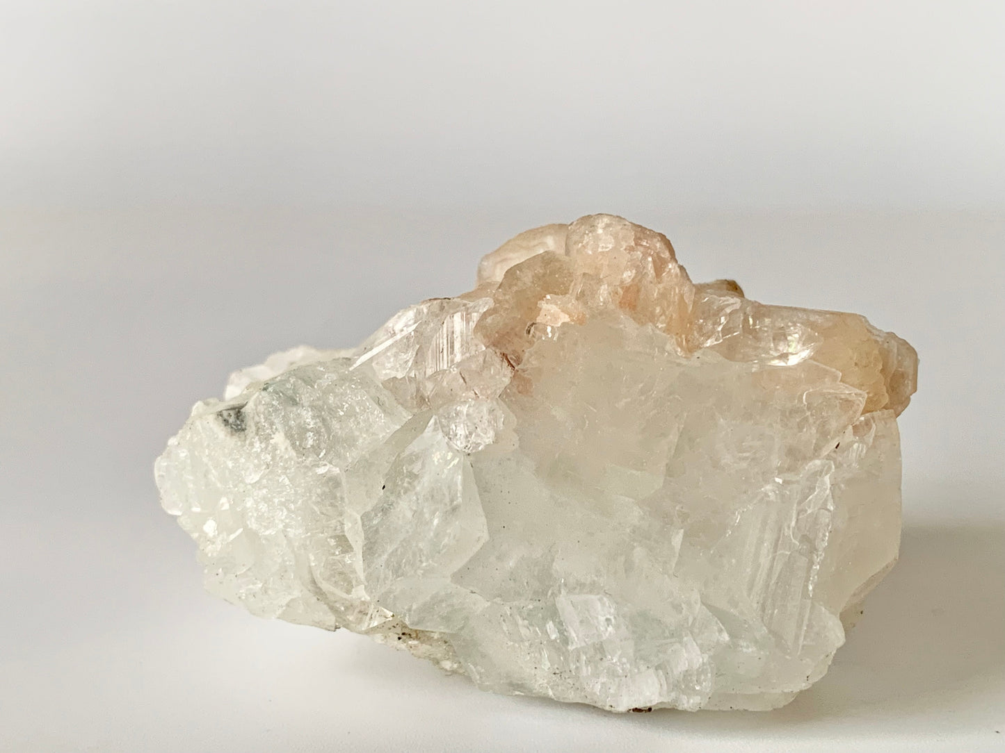 Peach Stilbite, raw