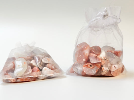 Moroccan Agate, 4 ounce bag polished mini tumbles