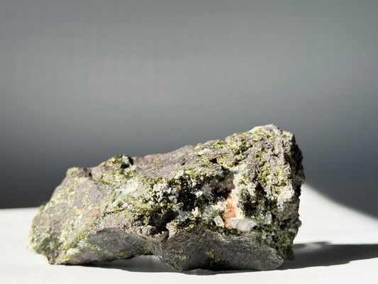 Green Epidote on basalt matrix