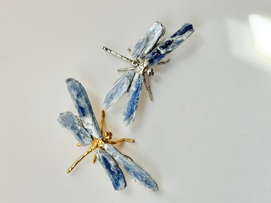 Blue Kyanite Winged Dragonfly