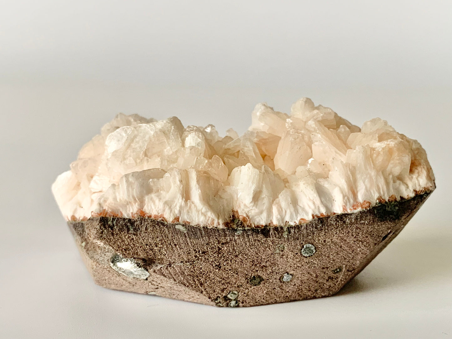 Peach Stilbite, raw
