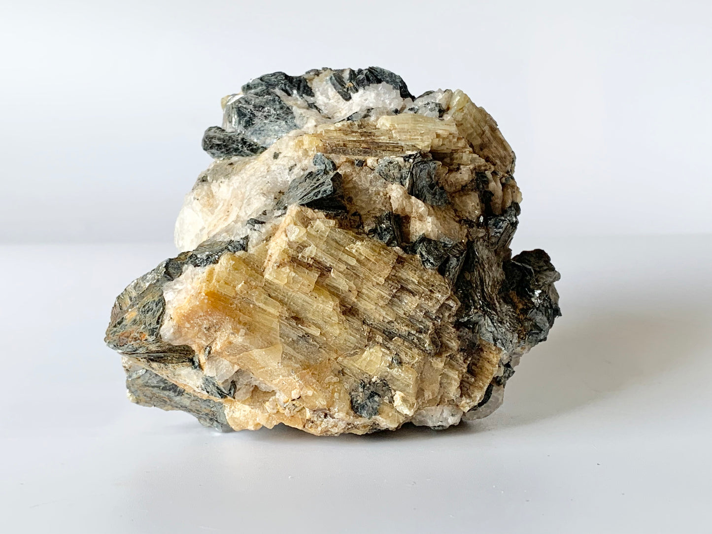 Yellow tourmaline in biotite matrix