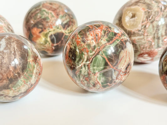 Money Agate Spheres