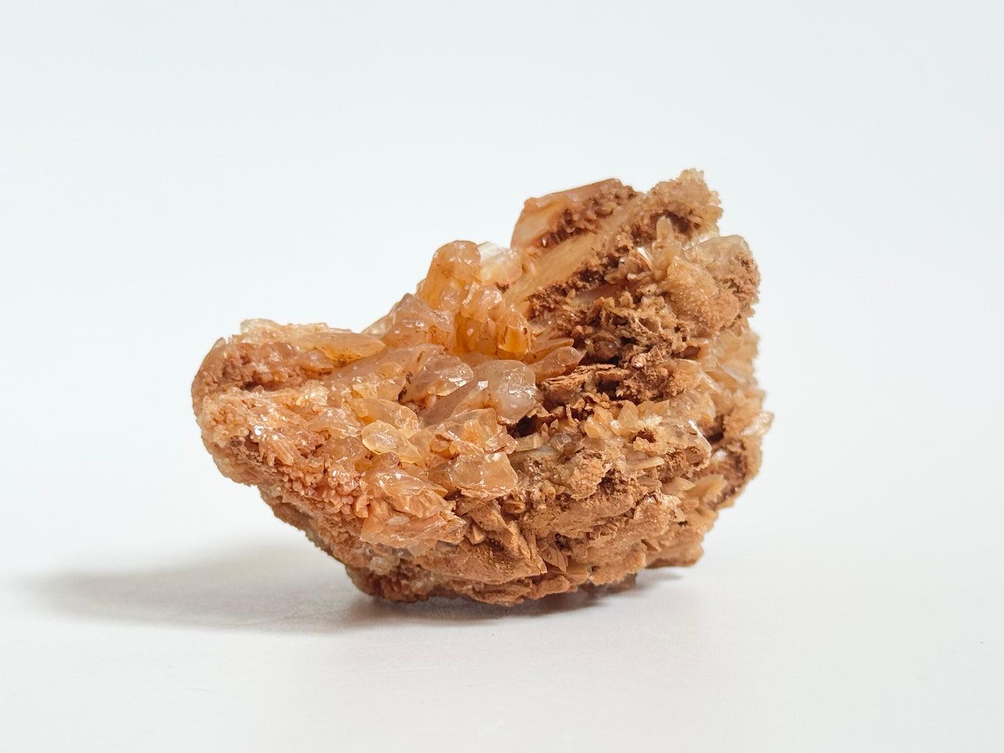 Dogtooth Calcite on Quartz