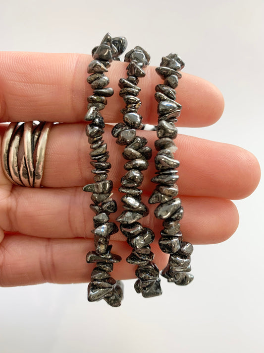 Hematite Chip Bead Bracelet