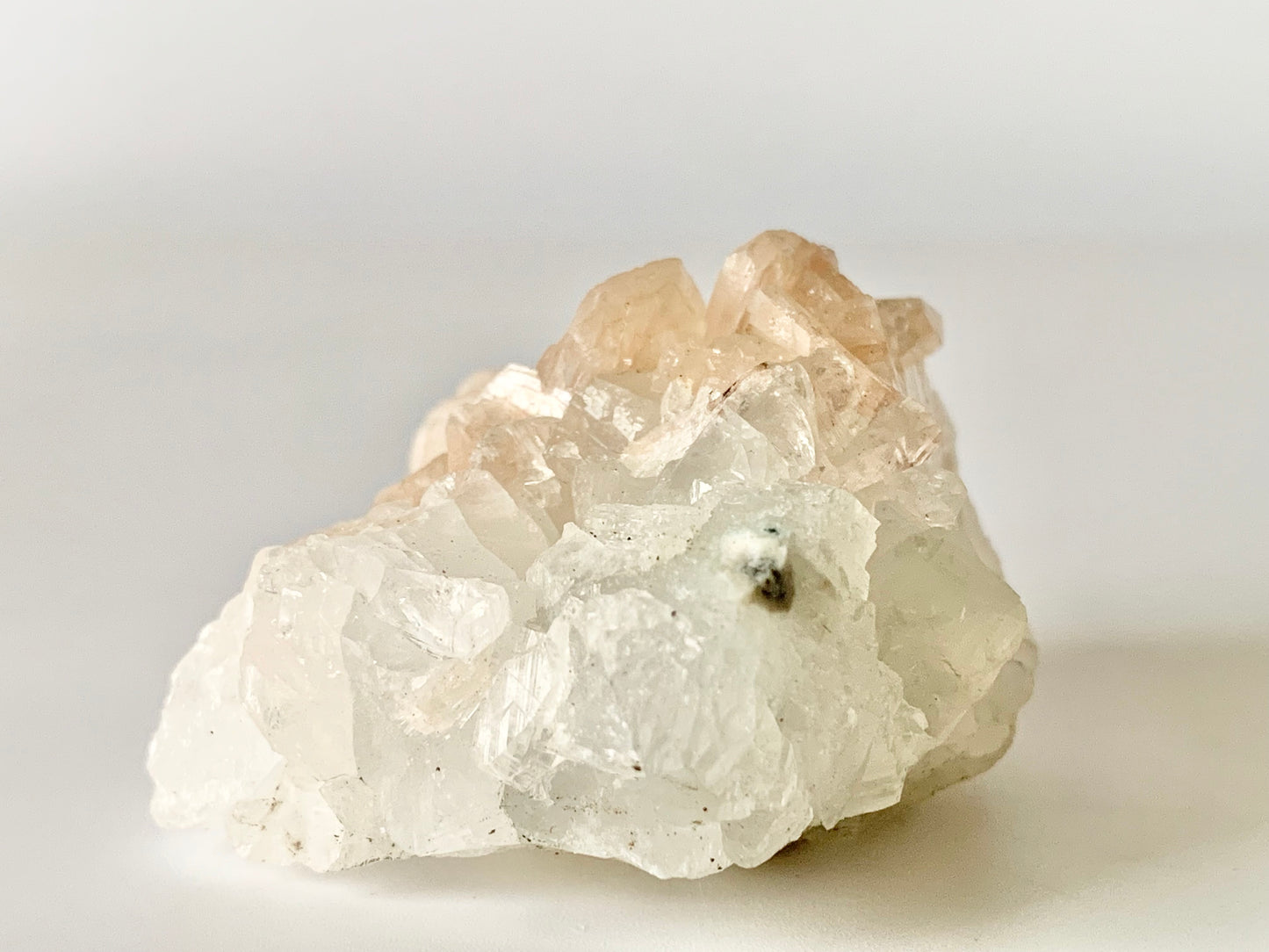 Peach Stilbite, raw