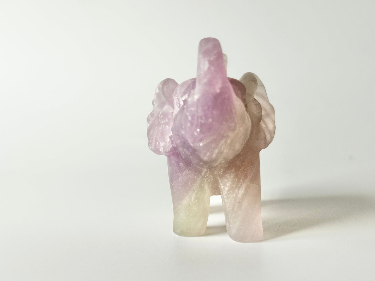 Fluorite Elephant Carving