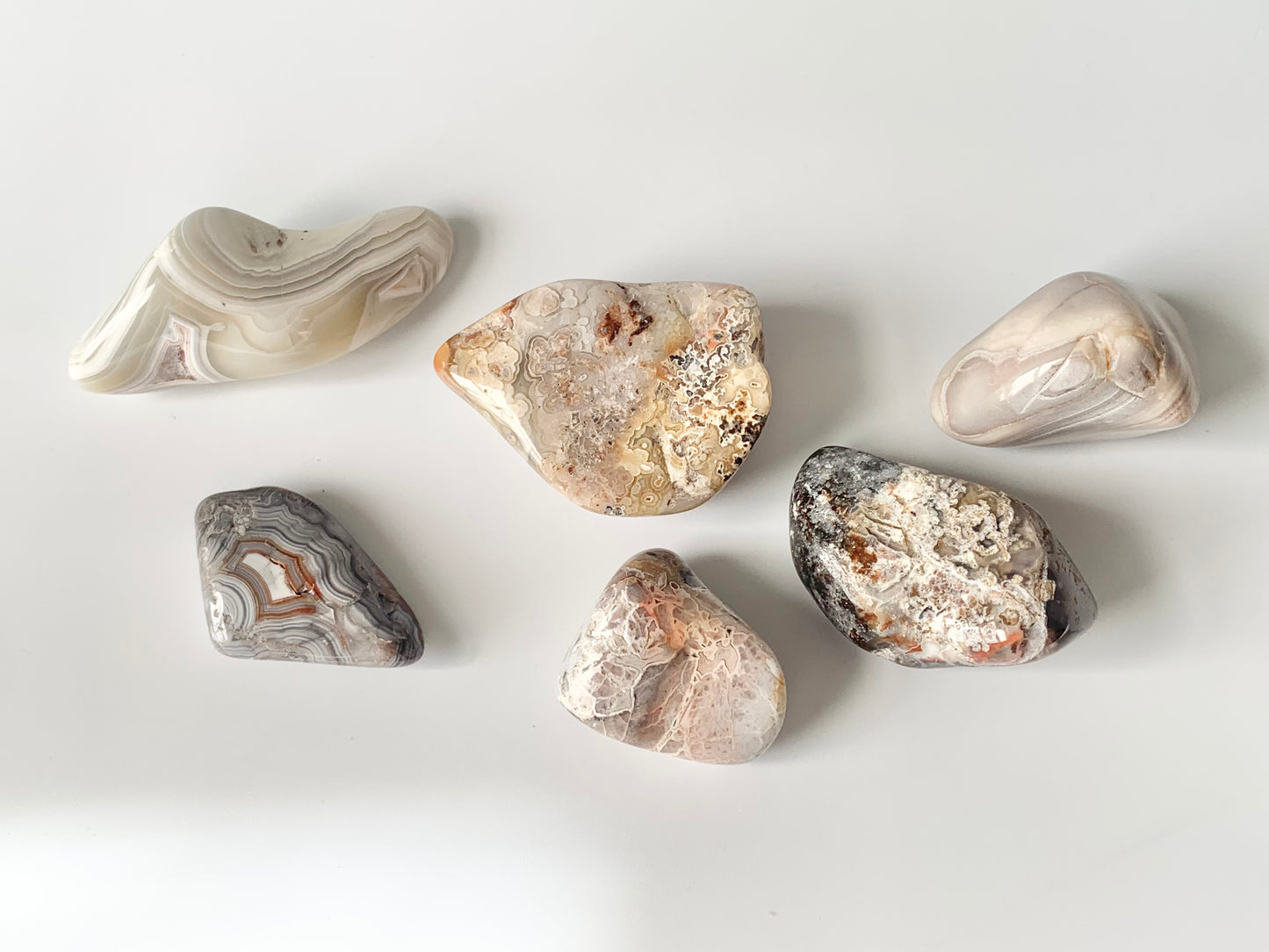 Crazy Lace Agate, tumble
