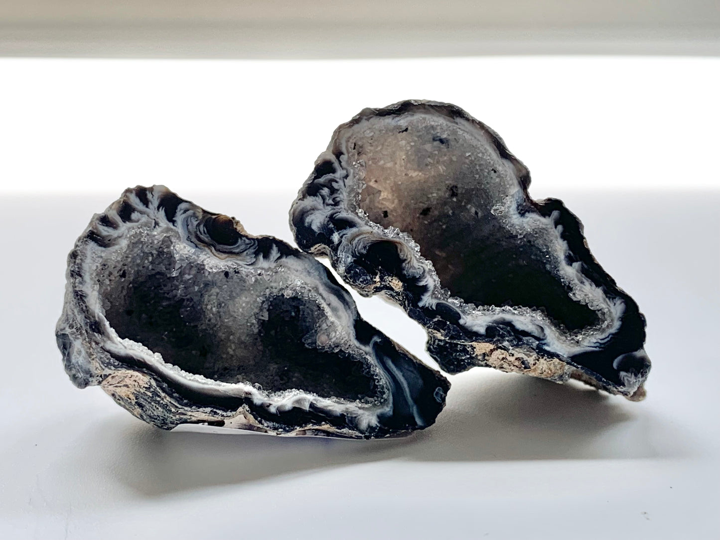 Oco Agate geode Polished Pairs, Assorted