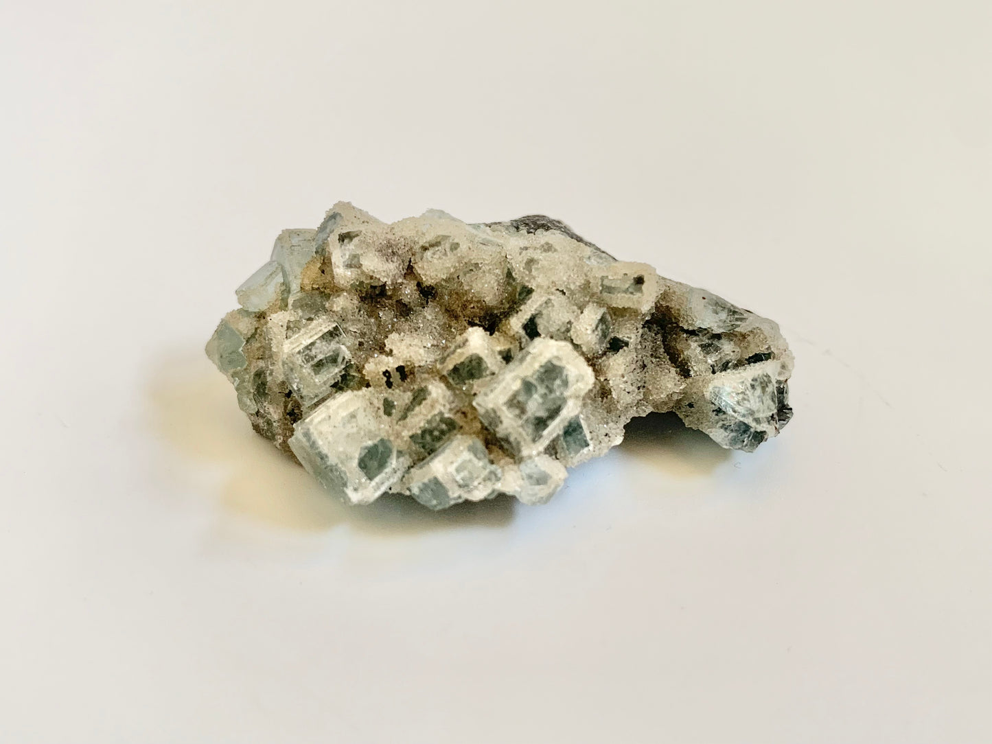 Blue fluorite, Raw