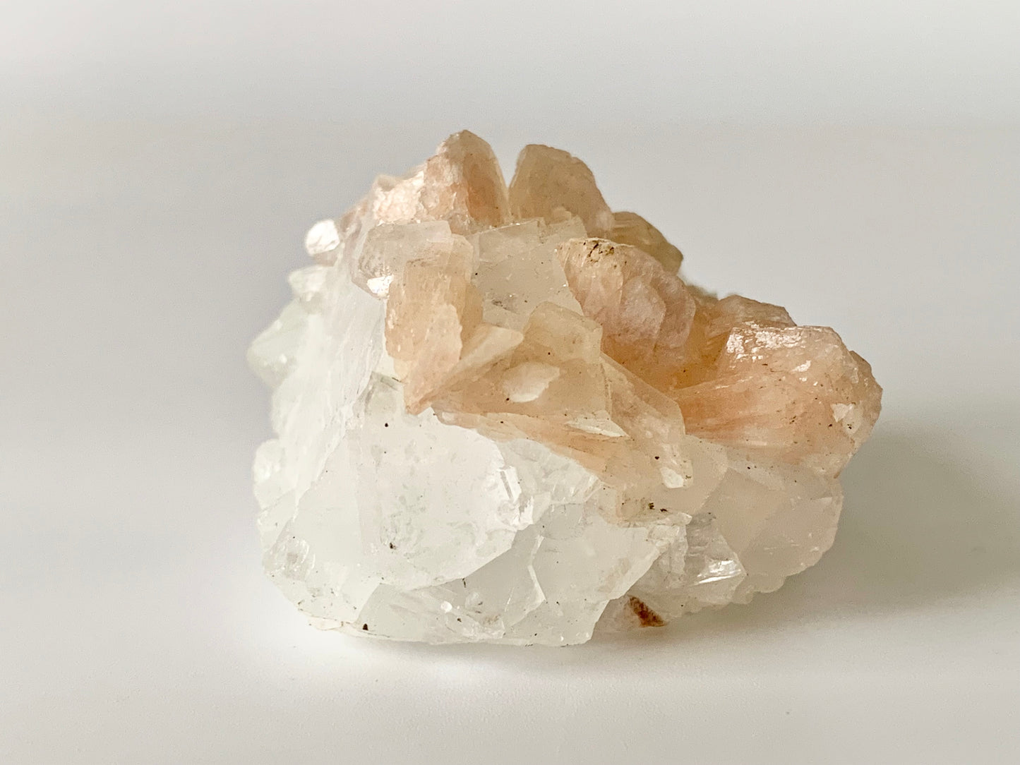 Peach Stilbite, raw