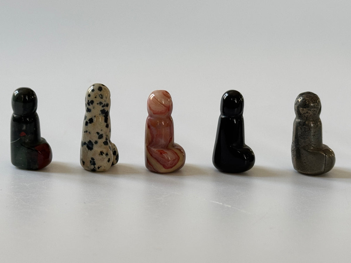 Mini Phallus Carving – Male Form Stone & Crystal Figurine