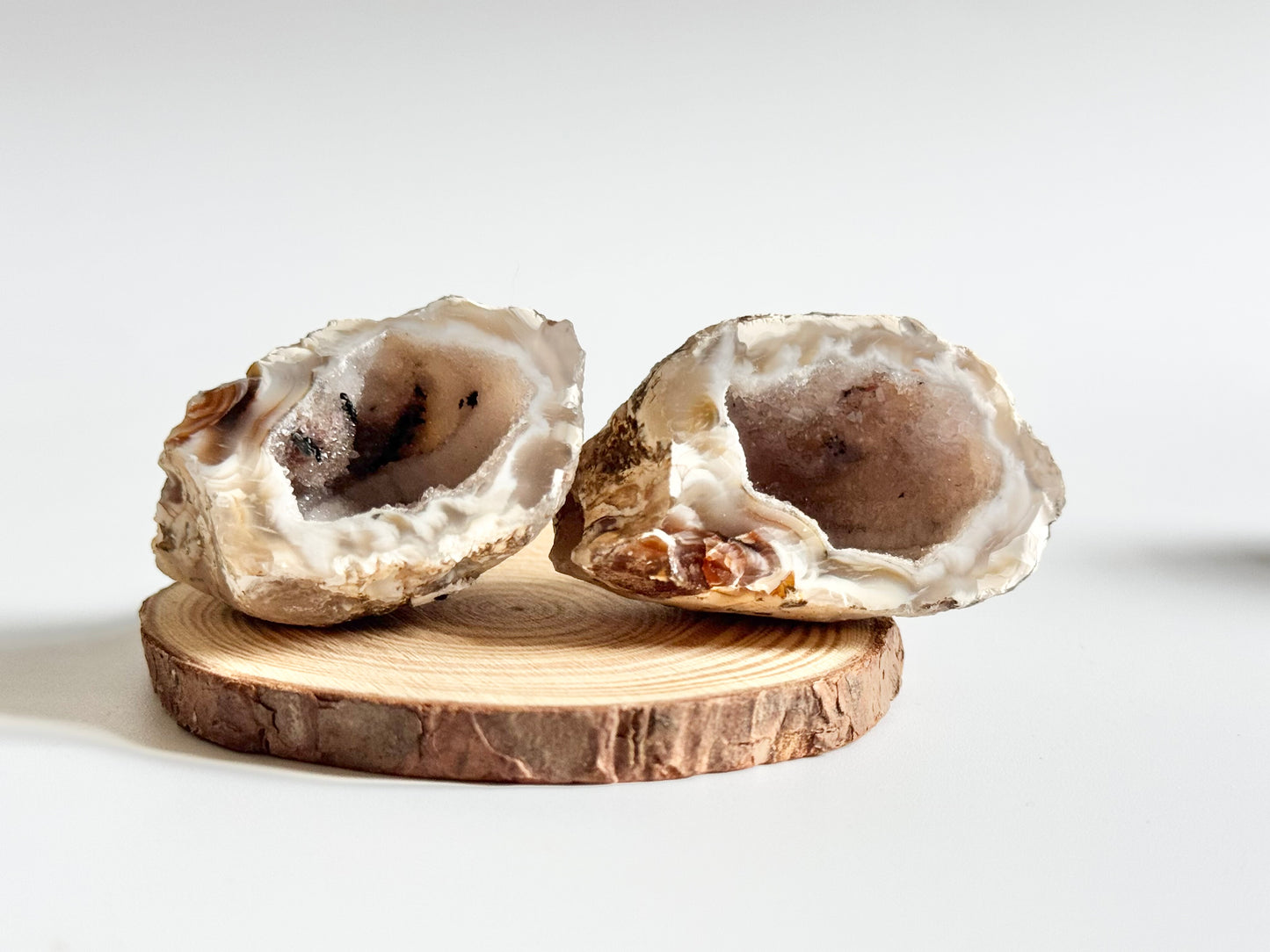 Oco Agate geode Polished Pairs, Assorted