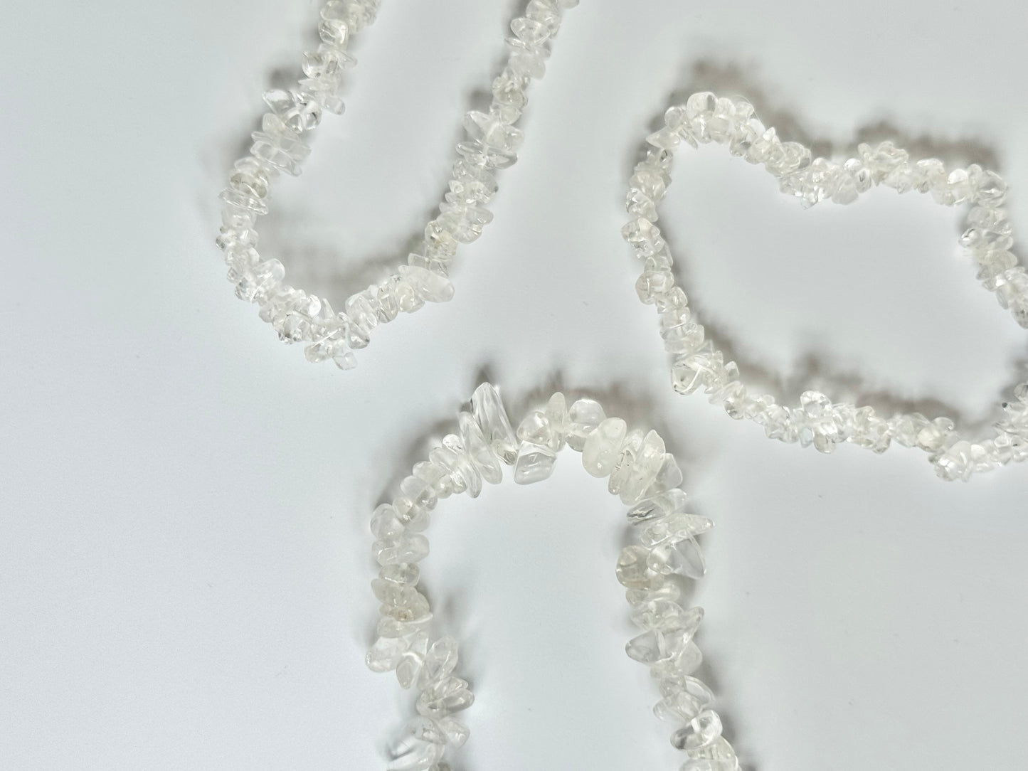 Clear Quartz Chip Bead Bracelet