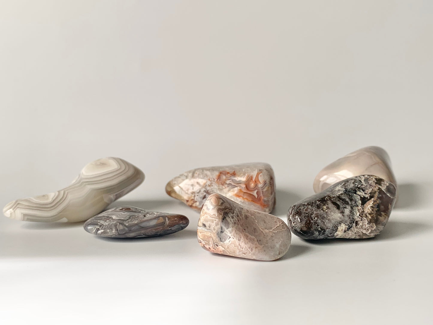 Crazy Lace Agate, tumble
