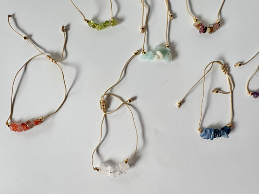 Bead Anklet, adjustable, assorted