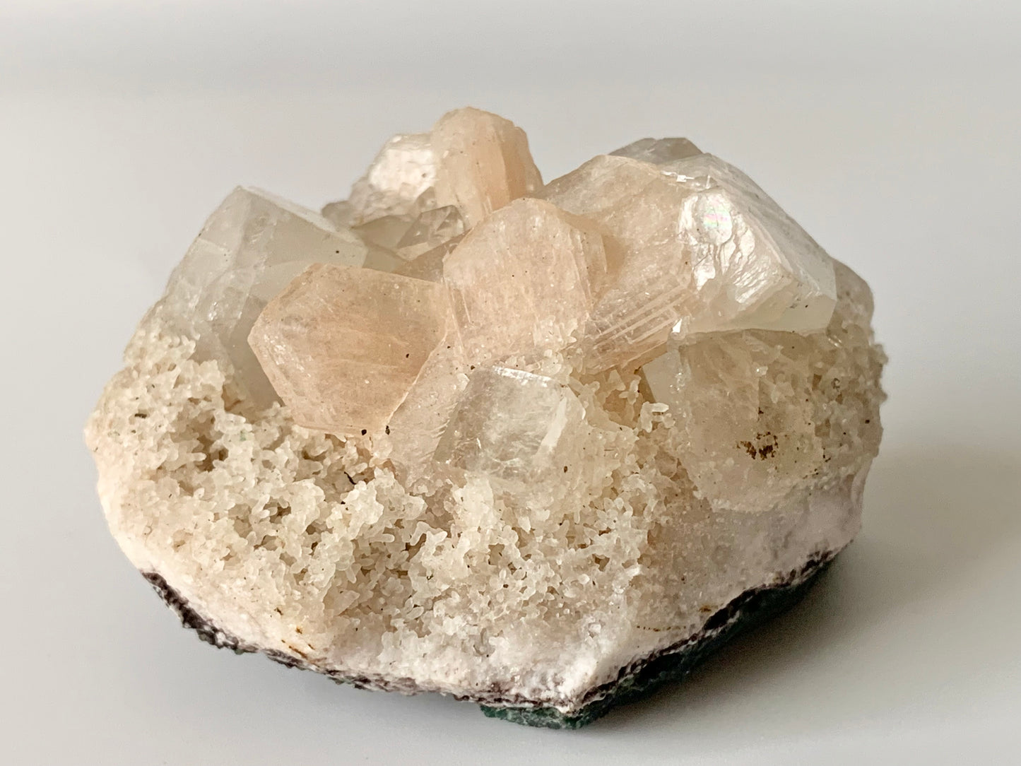 Peach Stilbite, raw