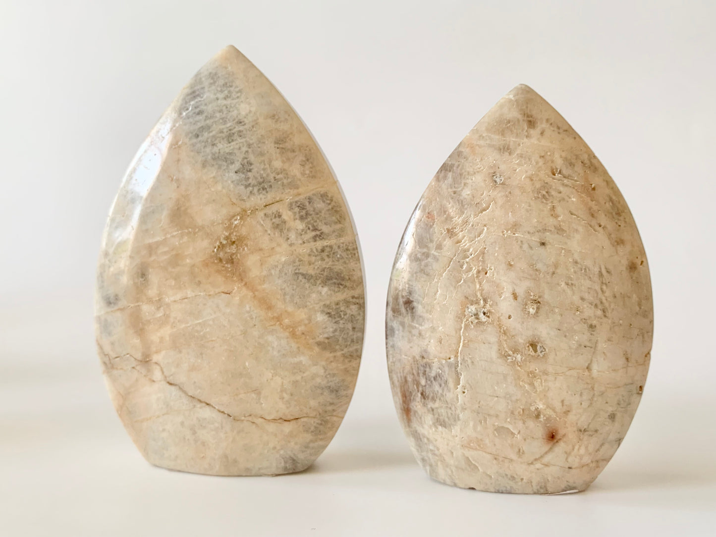 Moonstone flame, teardrop