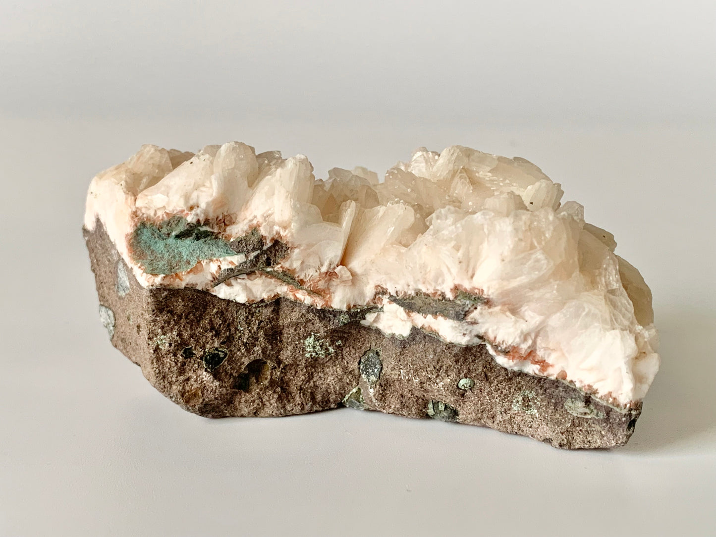 Peach Stilbite, raw