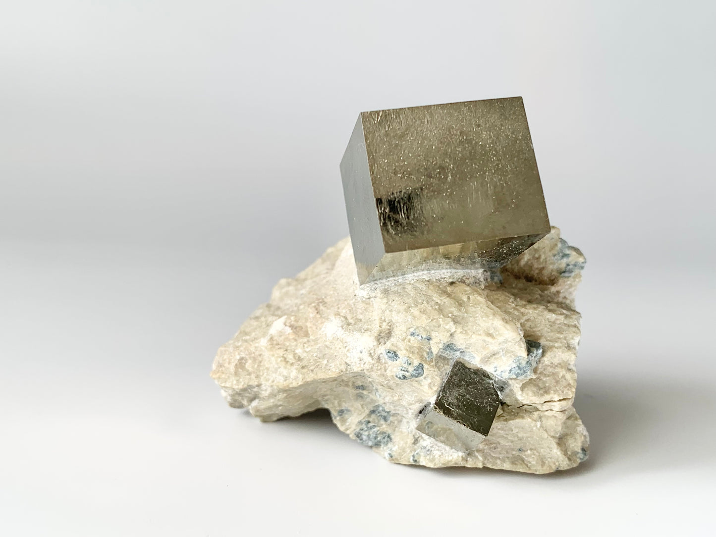 Pyrite Cube in Matrix
