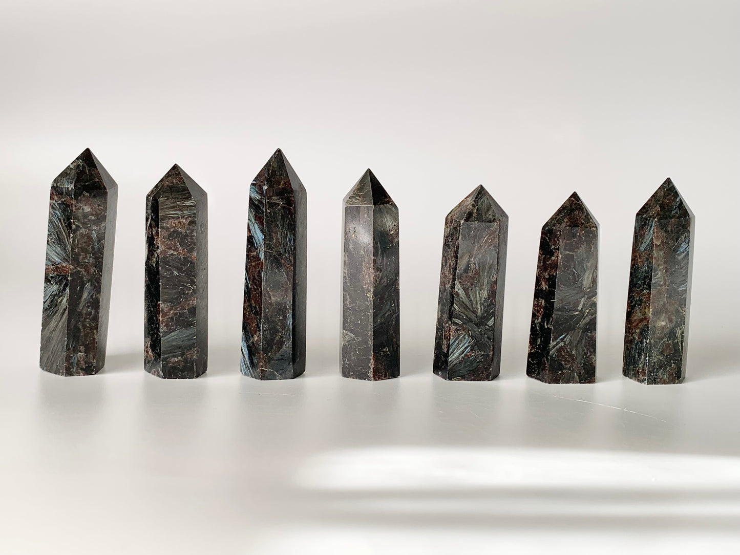Garnet and Astrophyllite Tower