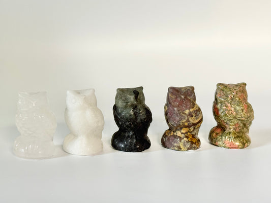 Perched Owl Carving Medium Carving