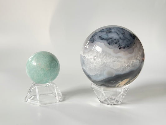 Clear Acrylic Sphere Stand