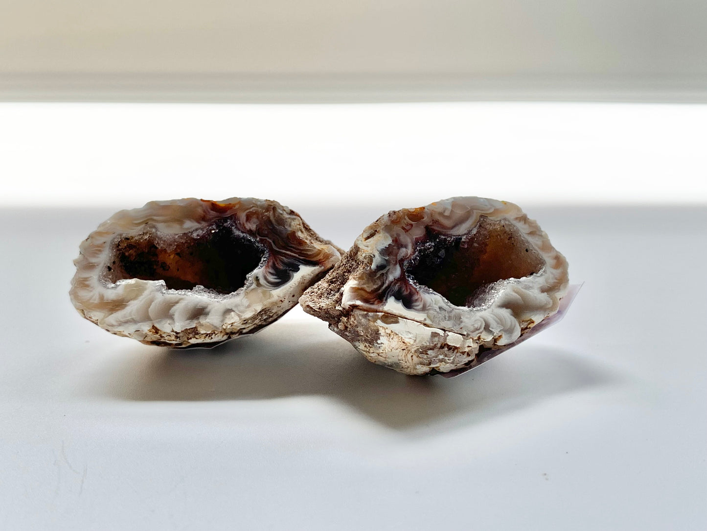 Oco Agate geode Polished Pairs, Assorted