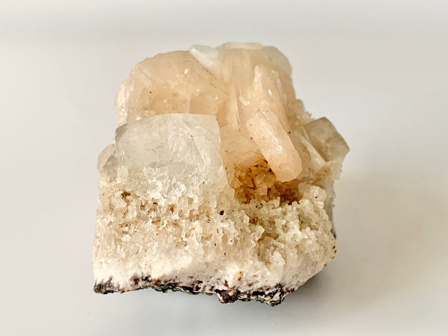 Peach Stilbite, raw
